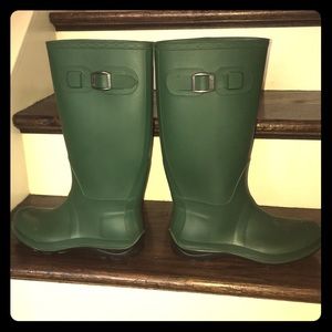 Kamik Women’s Green Rain Boots, Size 8
